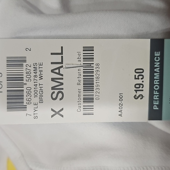 ldeology Women Colorblocked Fitted Tank Top White Size X-Small - Picture 4 of 4